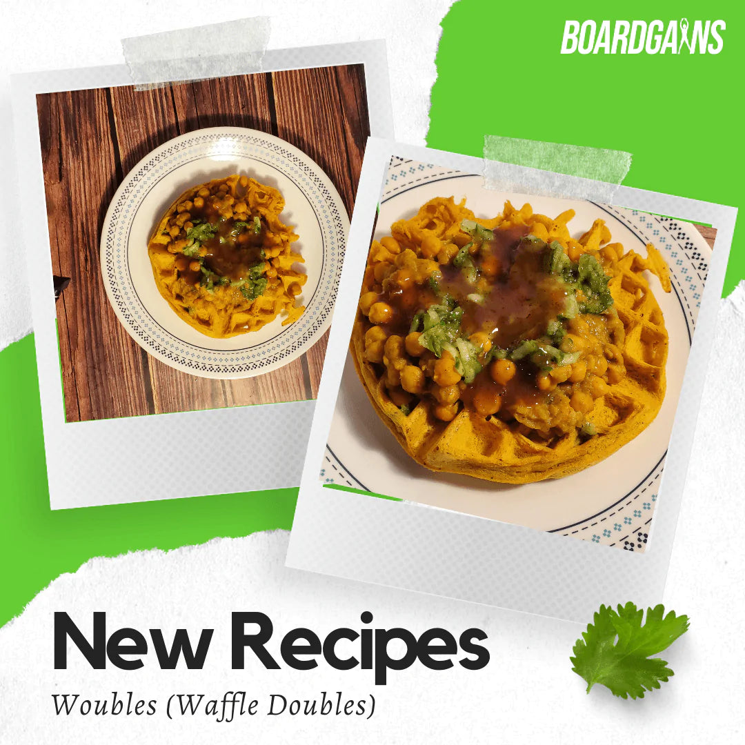 A little twist to a cultural favourite: Woubles (Waffle + Doubles) (How to recipes by Boardgains) - Boardgains