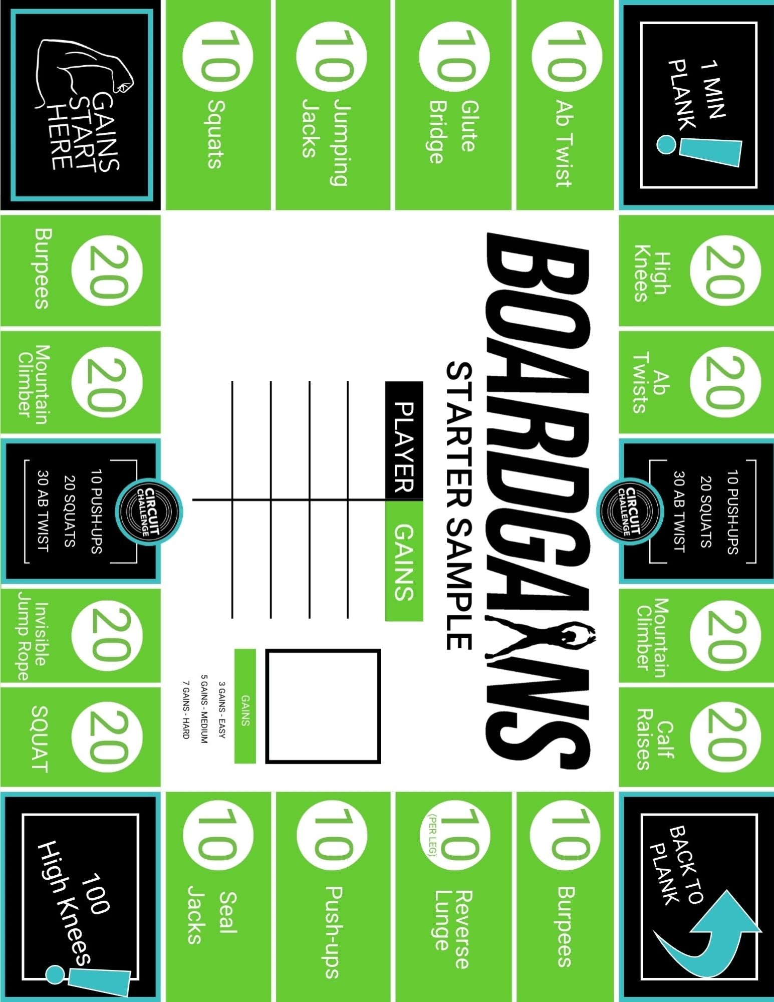 BoardGains Starter Sample (Print & Play)