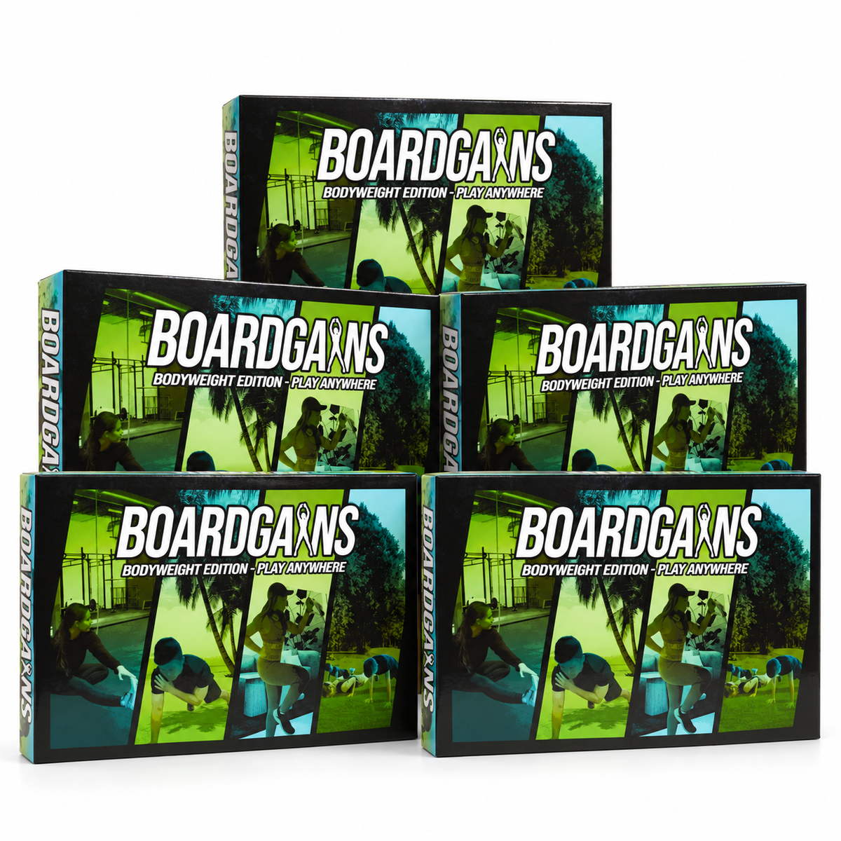 5 boxes of boardgains pro edition