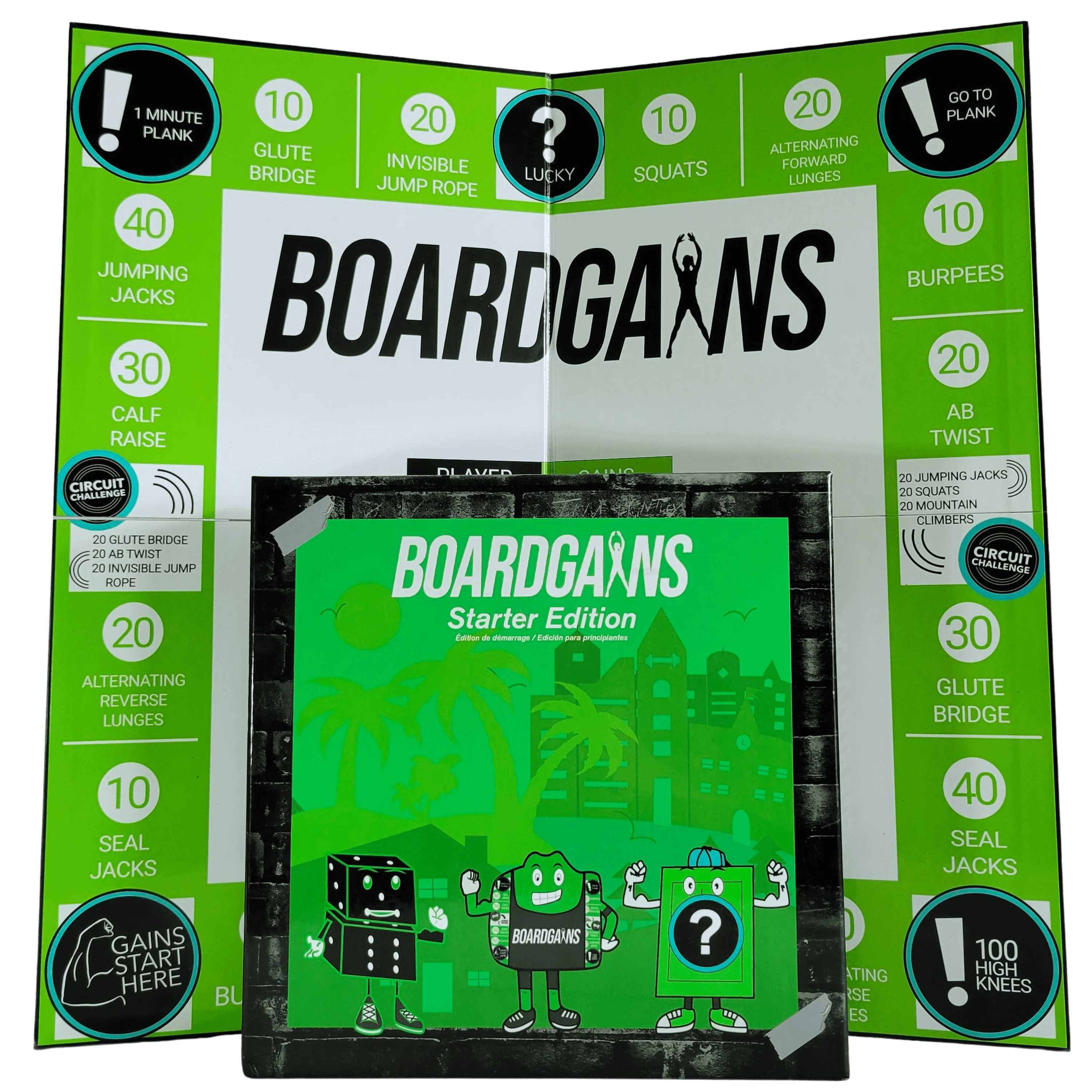 Boardgains Starter Edition 5 Pack : Fitness Board Game - Boardgains