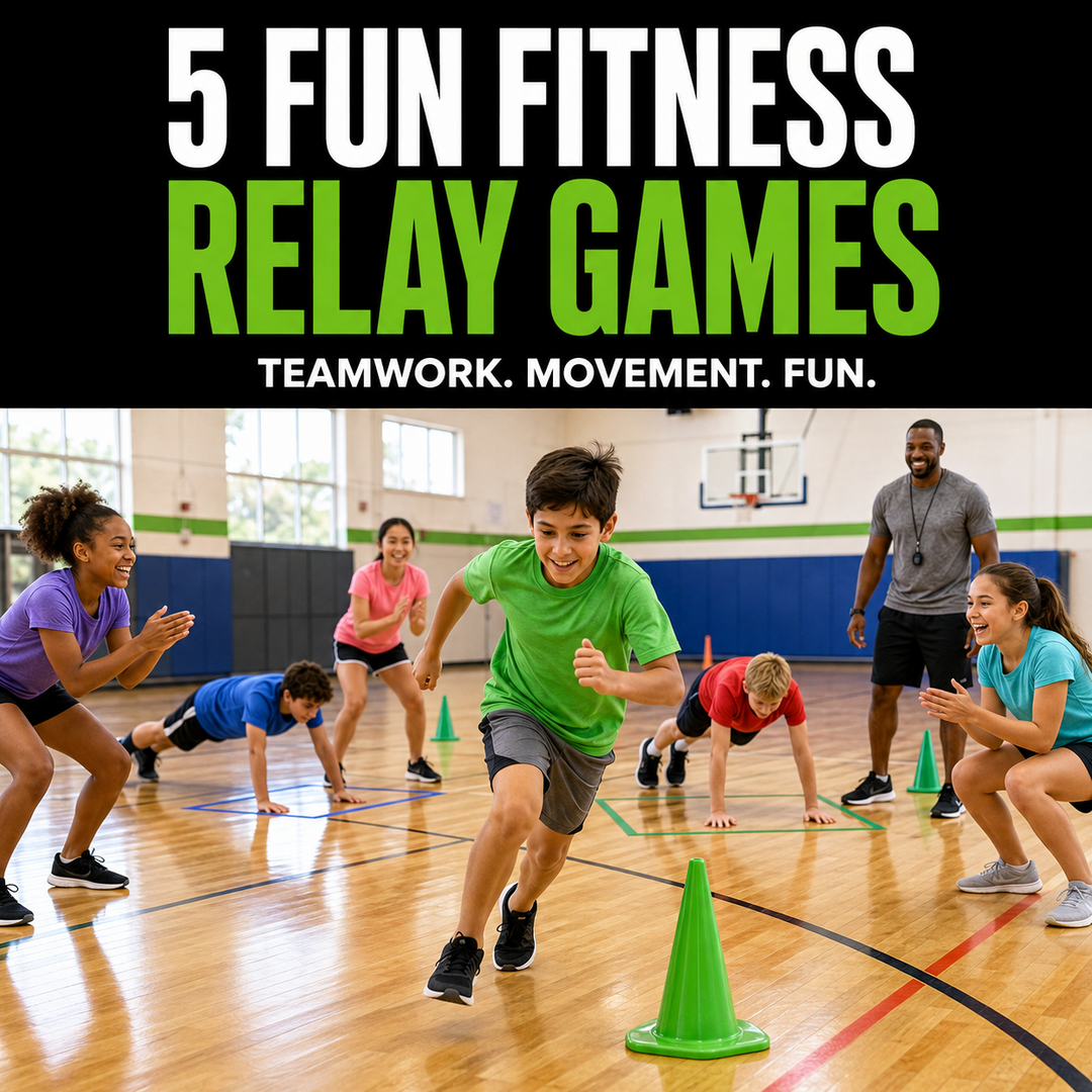 5 Fun Fitness Relay Games for PE Classes and Groups