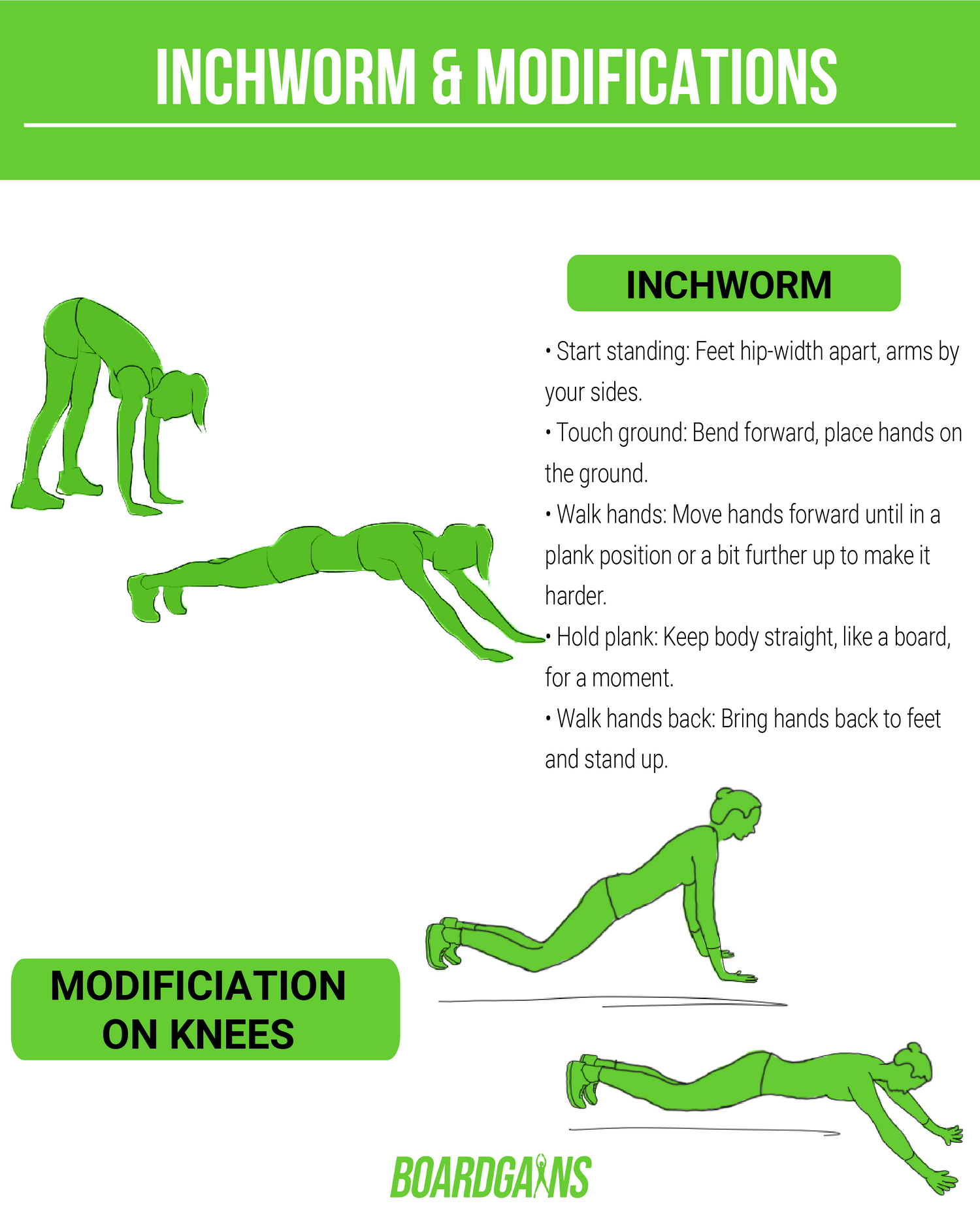 Worm walk exercise shop