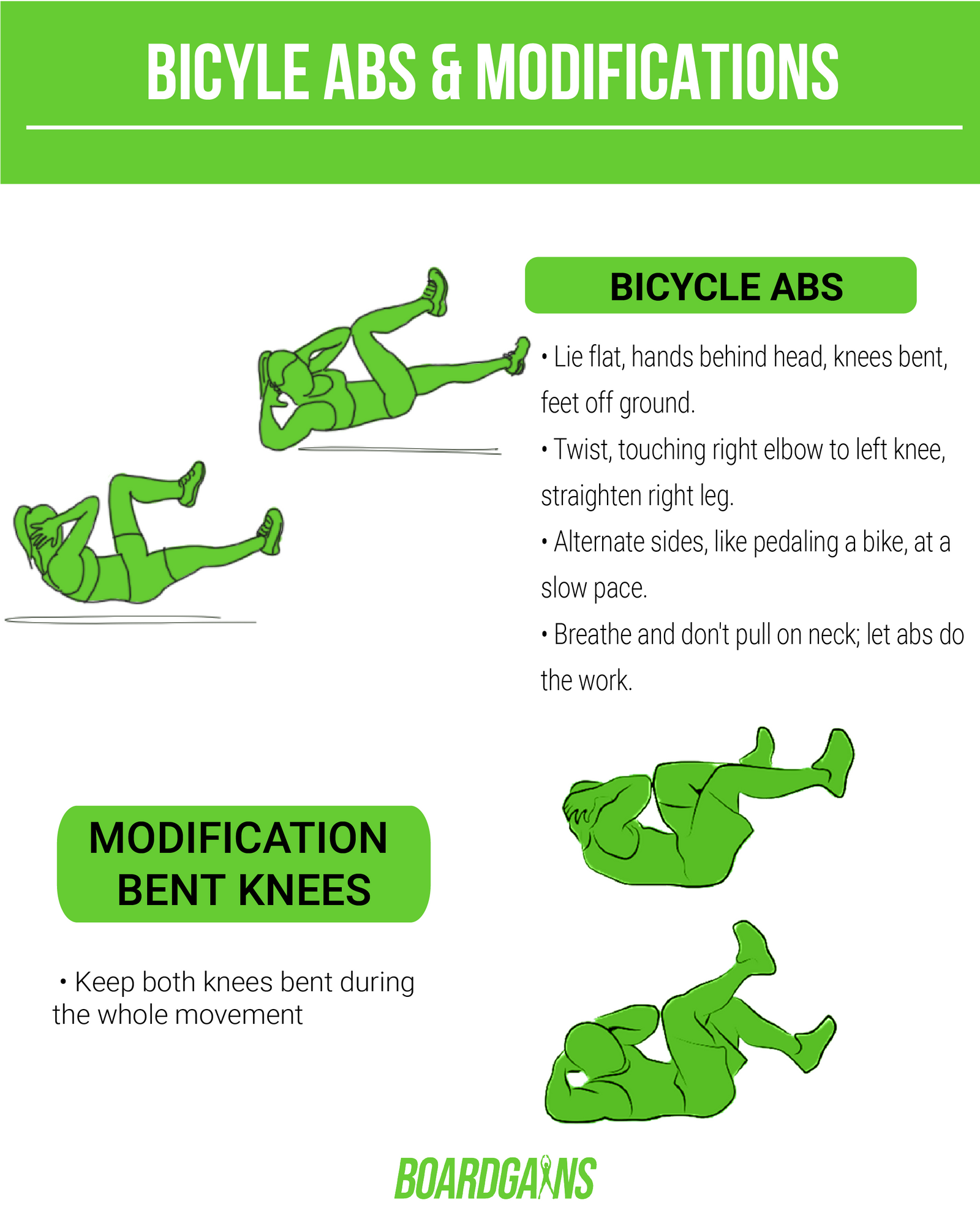 How to Bicycle Ab Properly: Correct Form, Mistakes, and Variations - A Step-By-Step Guide - Boardgains
