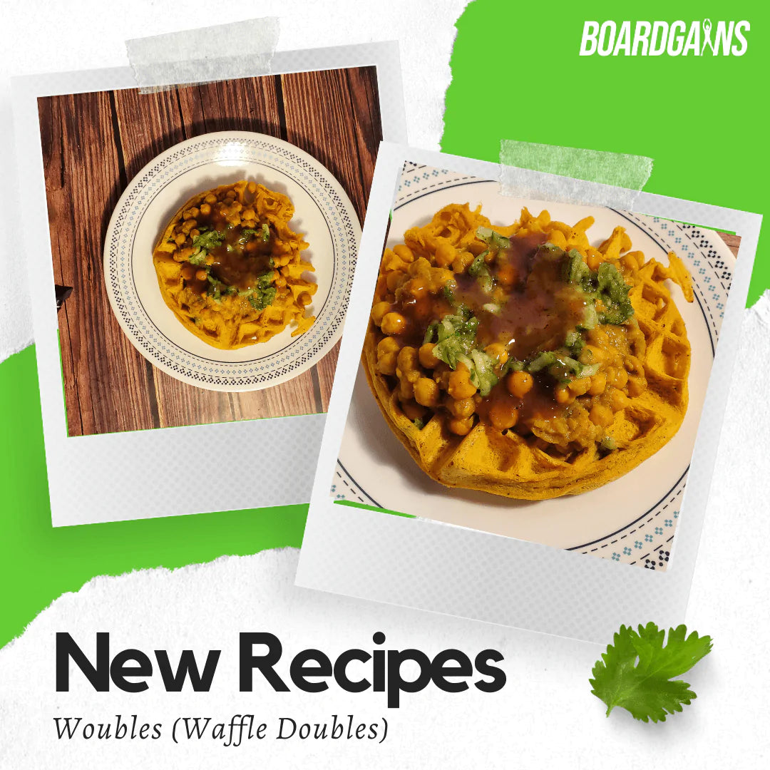 A little twist to a cultural favourite: Woubles (Waffle + Doubles)  (How to recipes by Boardgains) - Boardgains