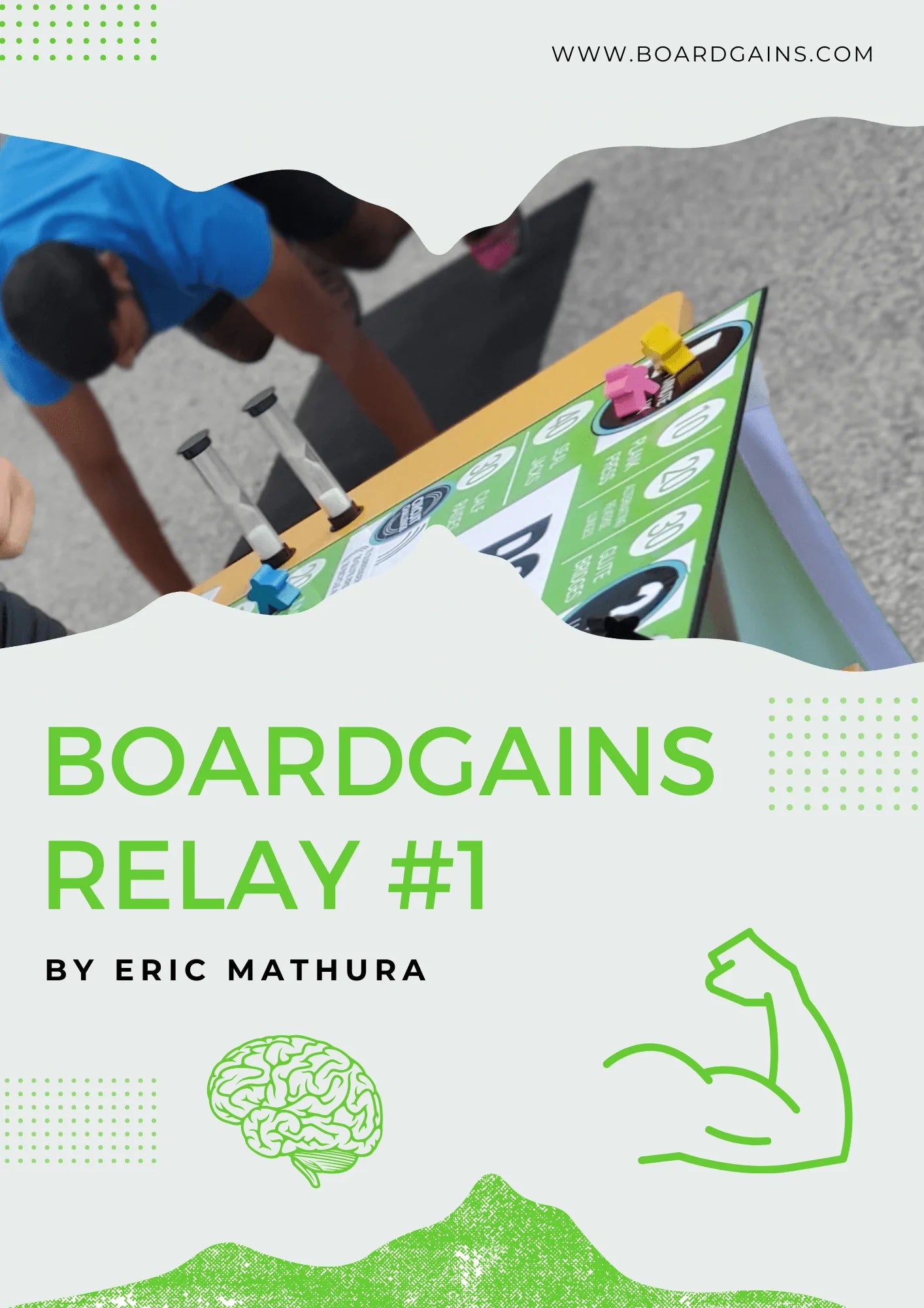 Boardgains Relay #1 For Group Fitness & Physical Education - Boardgains