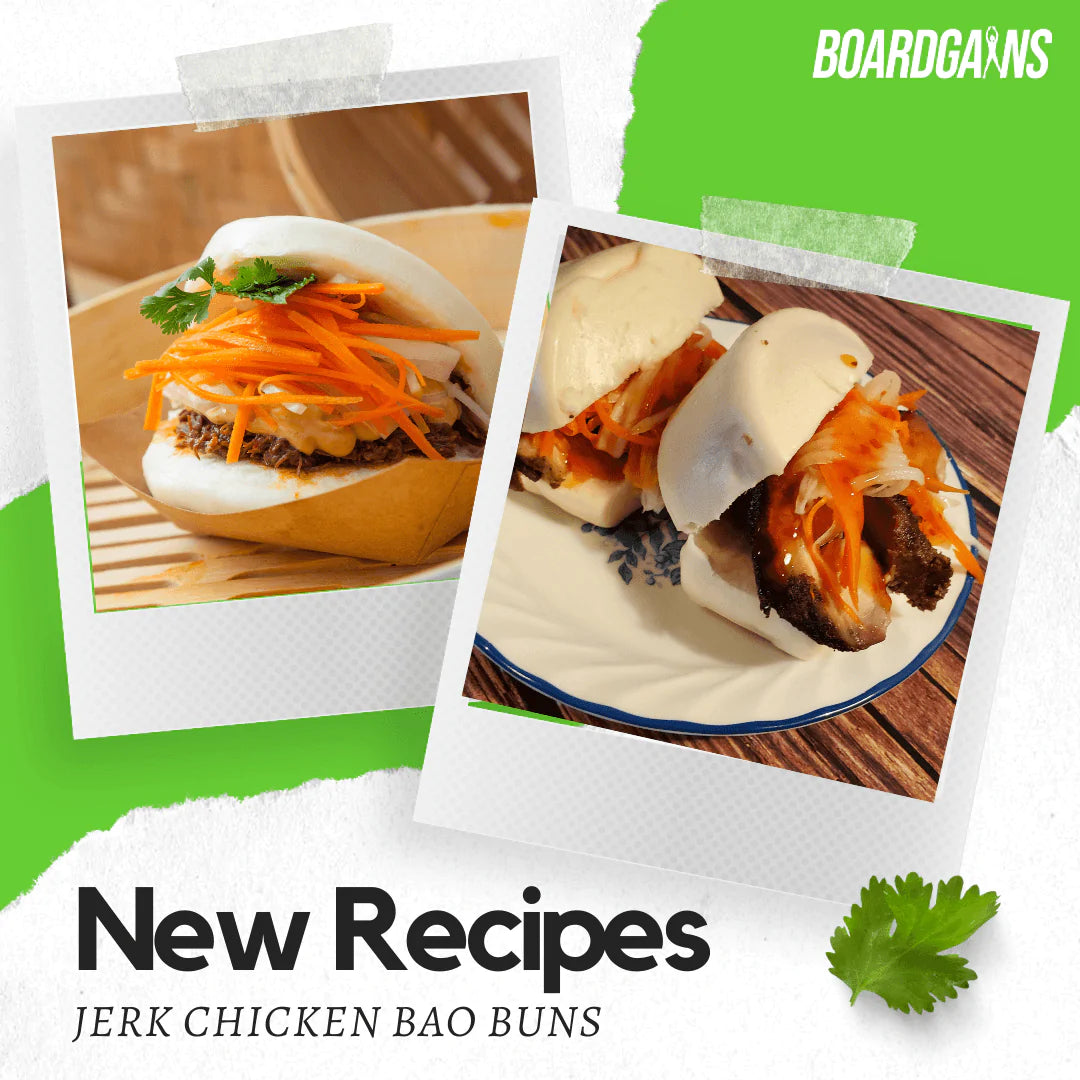 Impulse Bao Buns... JERK CHICKEN BAO BUNS (How To Recipe By Boardgains) - Boardgains