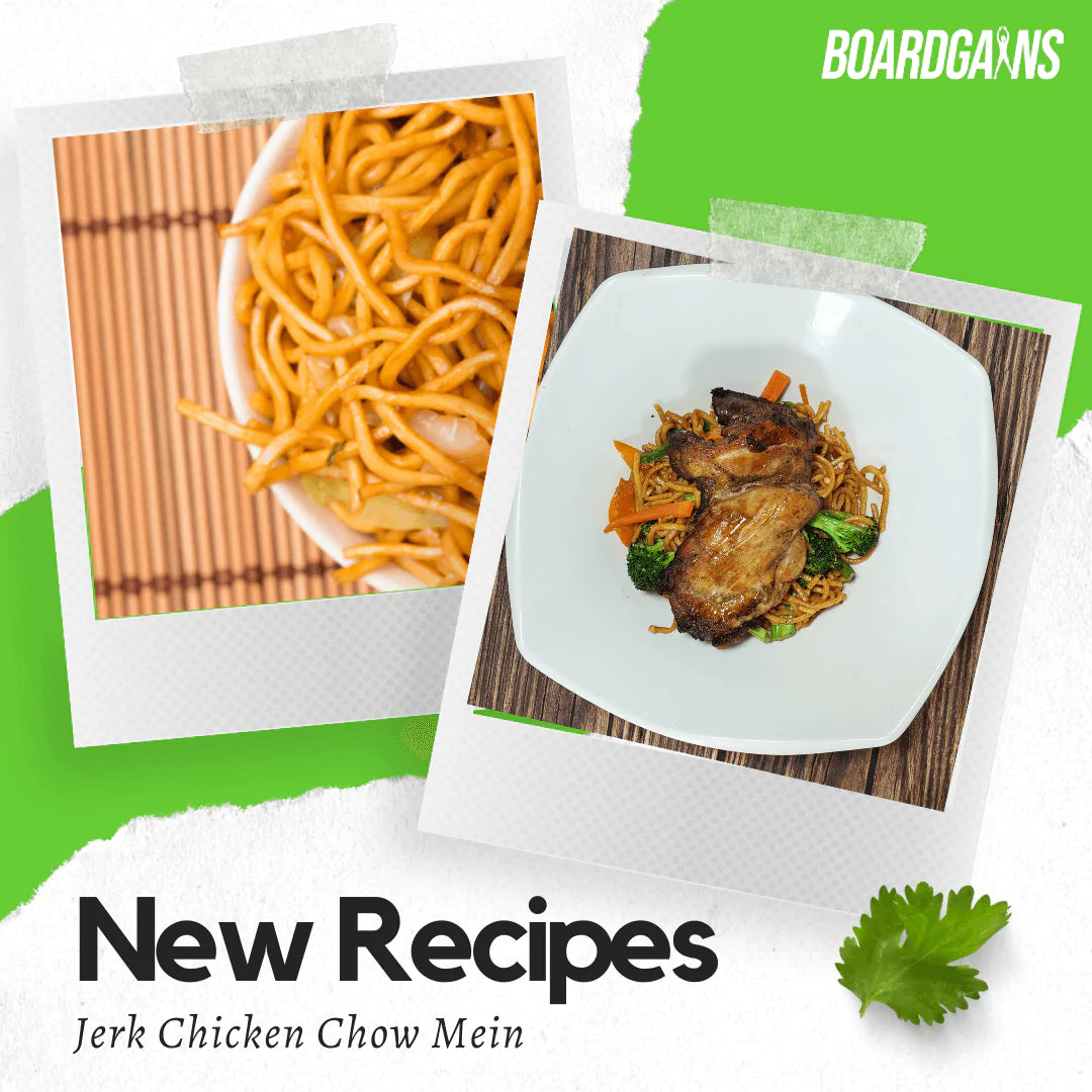 Jerk Chicken Chow Mein (How To Recipes By Boardgains) - Boardgains