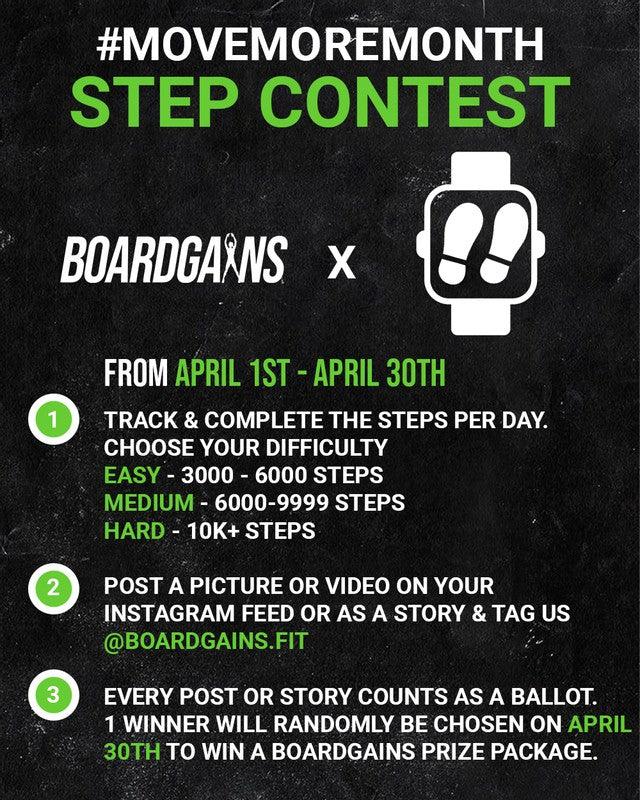 #MOVEMOREMONTH STEP CONTEST APRIL 2022 - Boardgains