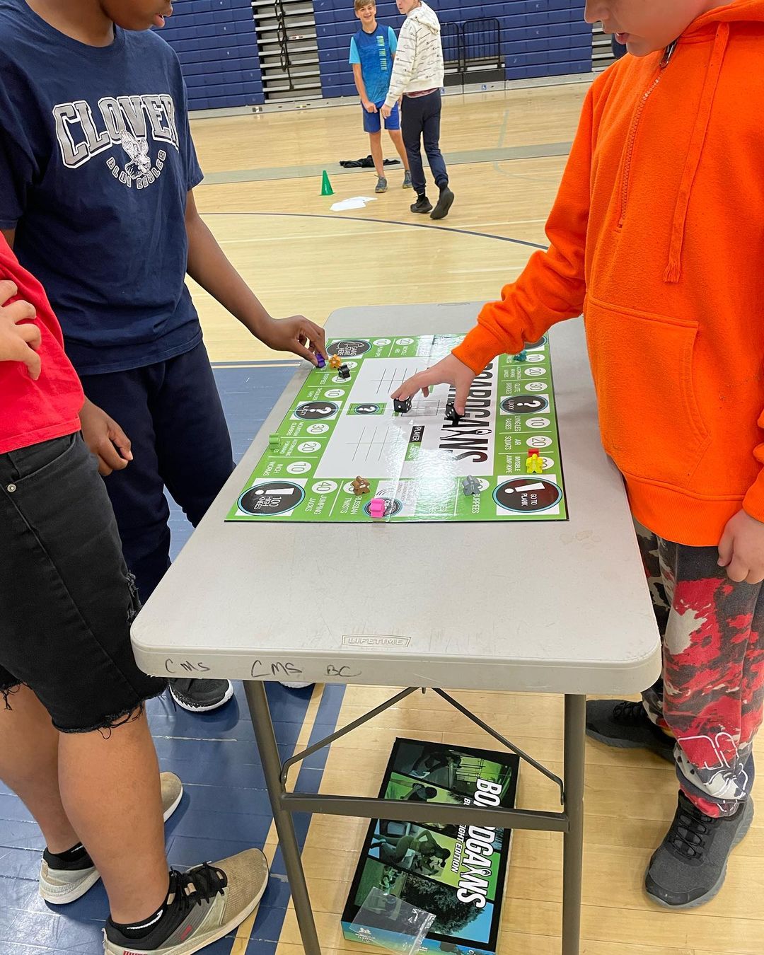 Boardgains Used for Physical Education in School - Teaching Fitness to Students