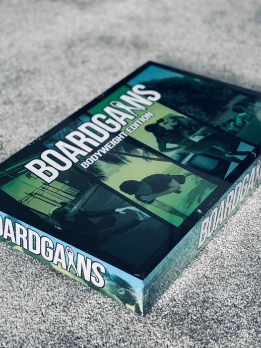 Boardgains Box on Home Carpet - Ready for a Fun Home Workout
