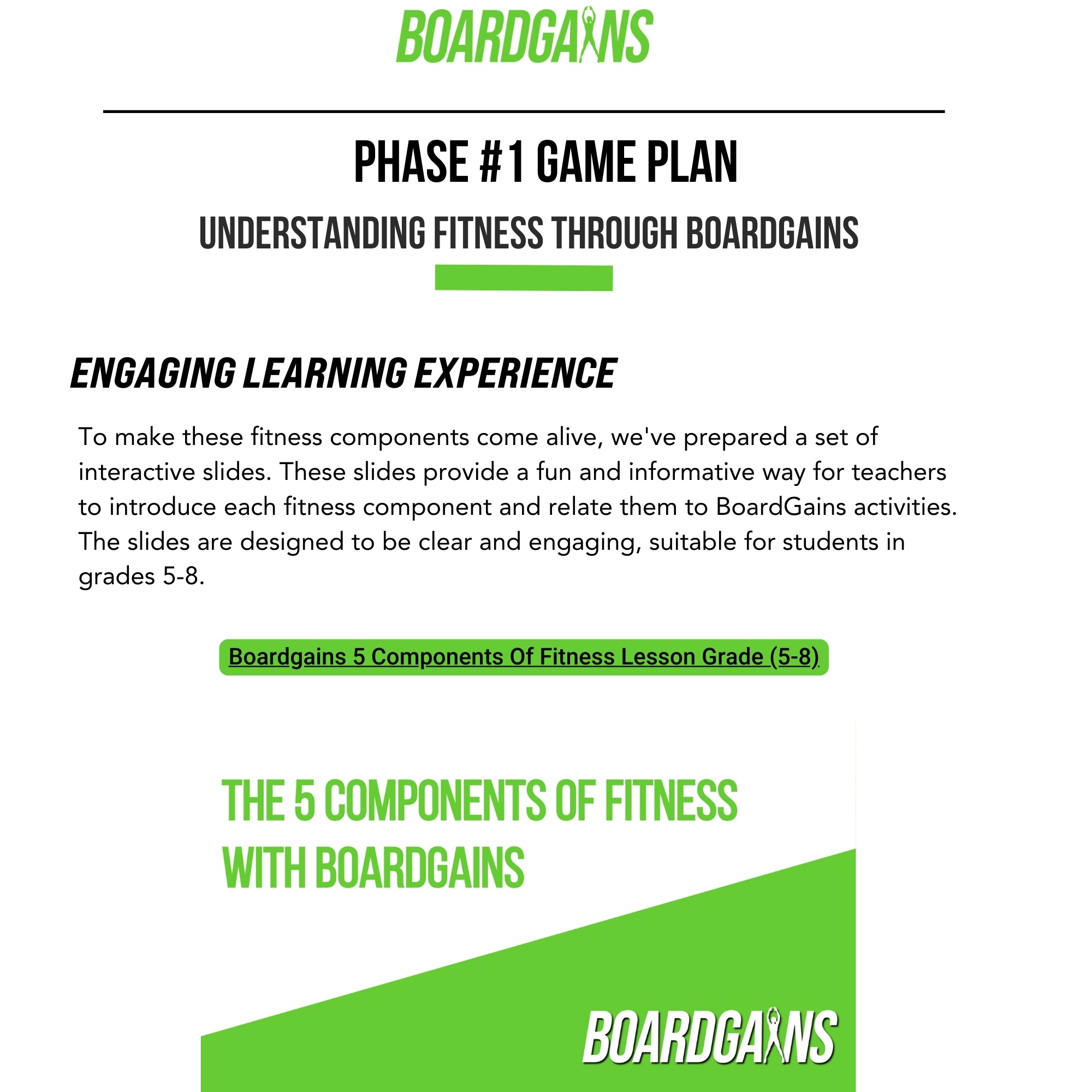 Guide for Schools & Youth Fitness Programs