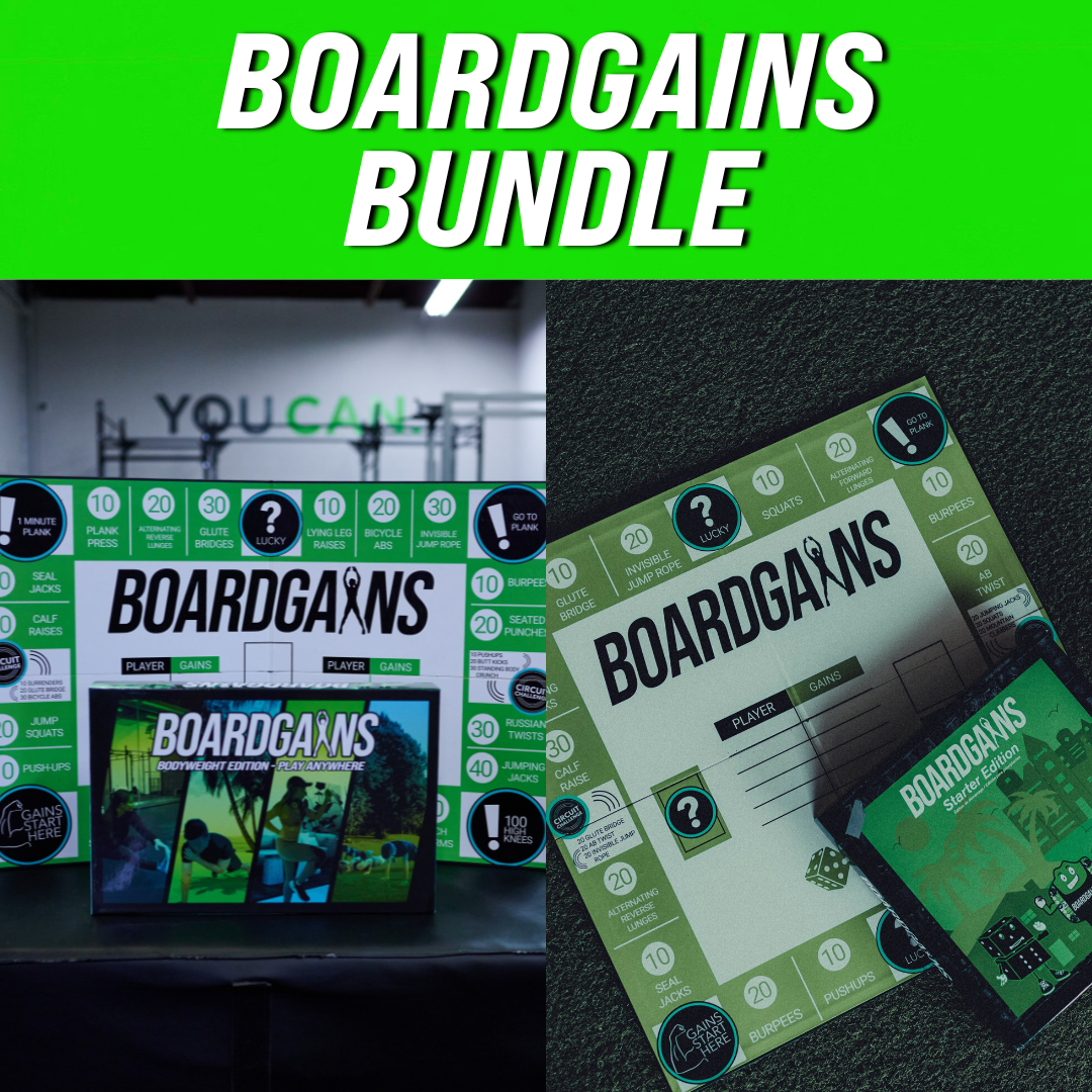 Boardgains Pro Edition and Home Edition Displayed - Choose Your Ideal Fitness Board Game
