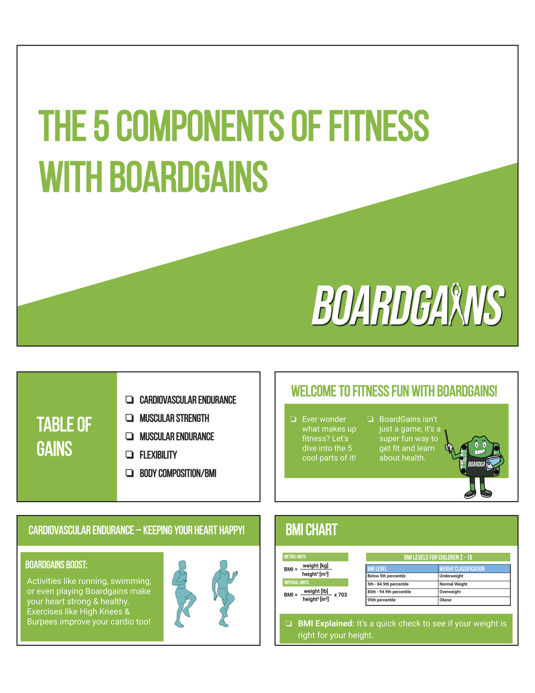 BoardGains Playbook for Schools & Youth Fitness Programs