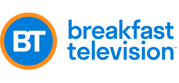Breakfast Television Logo - Featured on News Station for Boardgains Fitness Board Game