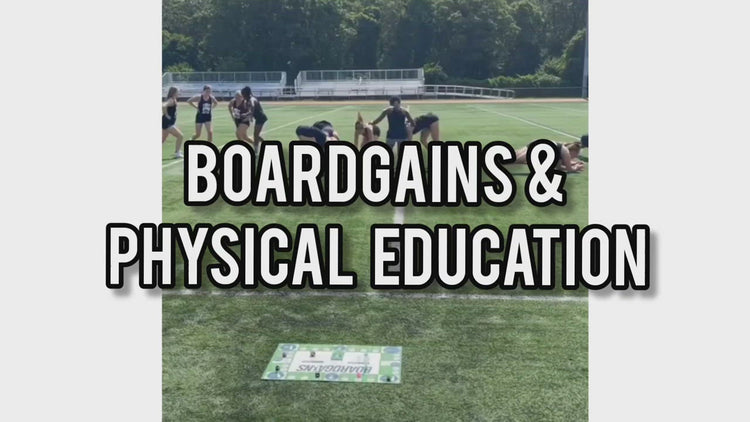 Boardgains Used for Physical Education in School - Teaching Fitness to Students