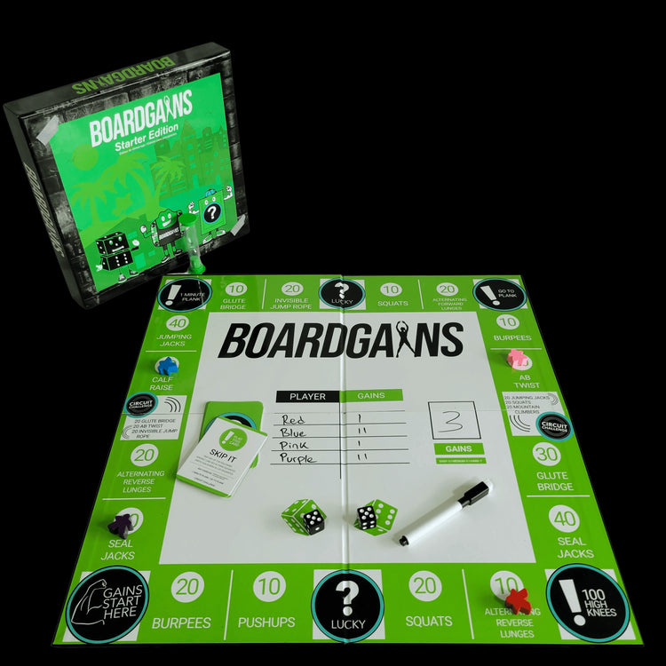 Boardgains Starter Edition 5 Pack : Fitness Board Game - Boardgains